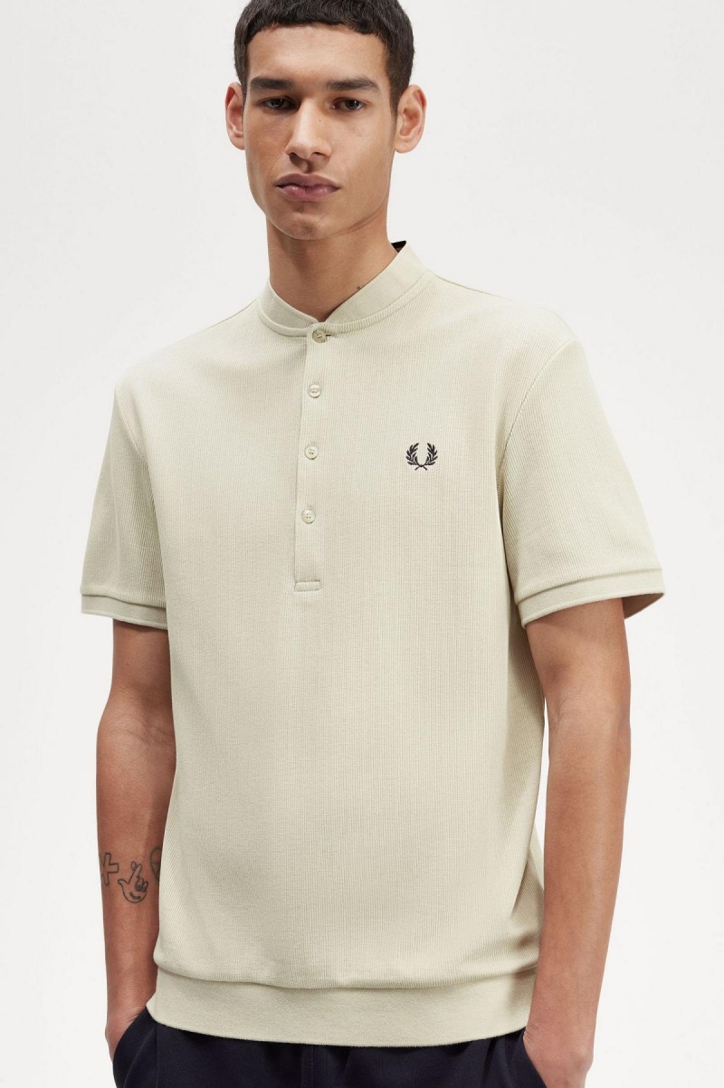 Fred Perry Henley Polo T-shirts Herren Hell | CHZDE17125