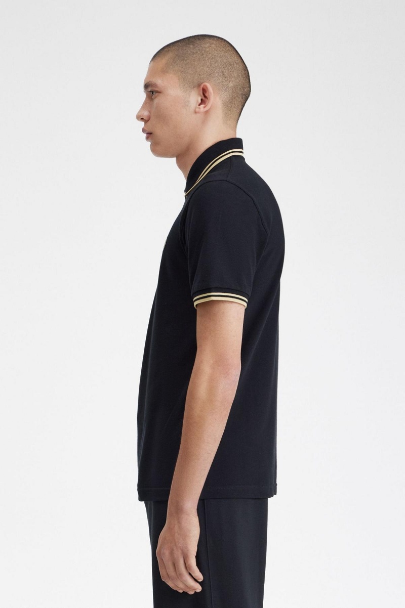 Fred Perry Makati M12 Fred Perry Shirt Herren Schwarz | ZCHNQ96136